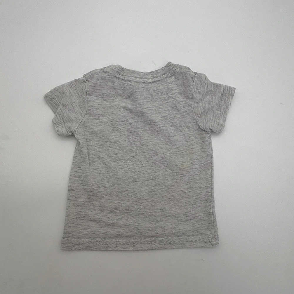 Super Mario Shirt Boys 9-12M Gray Yoshi Here We Go 85 Graphic‎ Print Tee Top